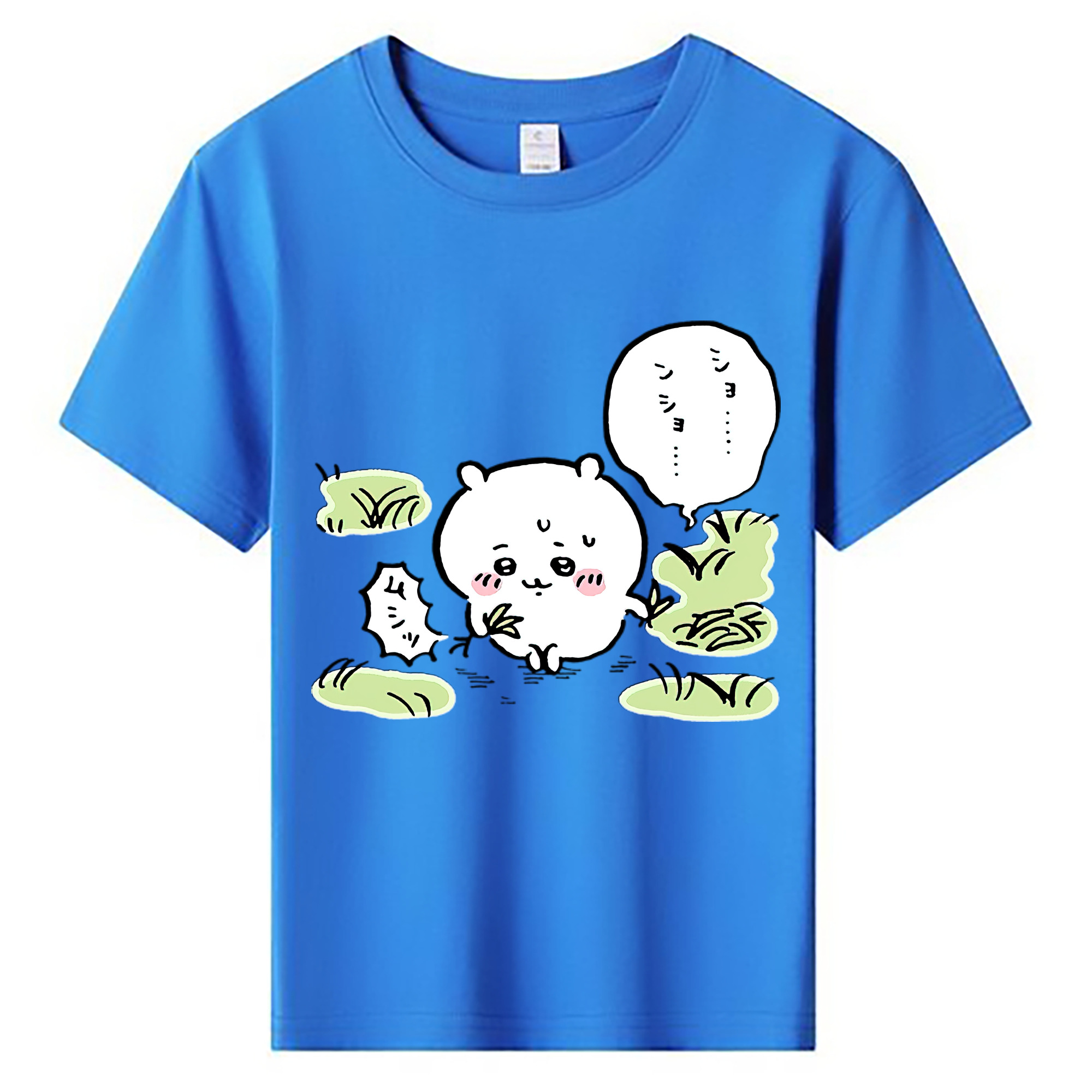 （画像用） ちいかわ ちいかわ Chii-kawa chiikawa 綿100％キッズTシャツ（フロントプリント）